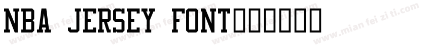 NBA Jersey Font字体转换